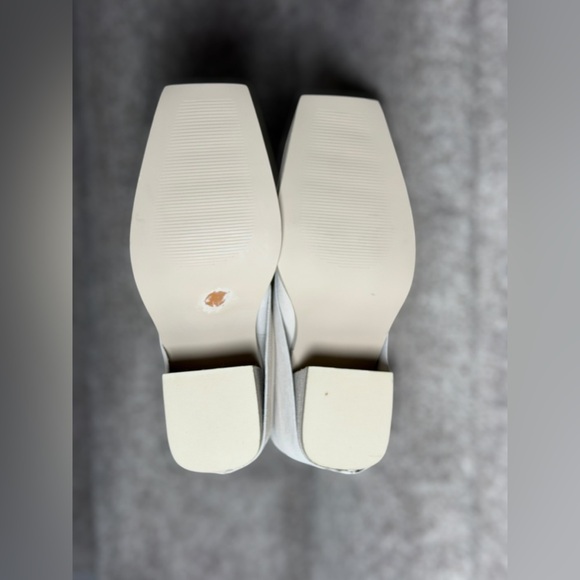 NEW Steve Madden Pia Suede Foldover Square Toe Block Heel Boots Natural Bone 6.5 - Picture 12 of 16